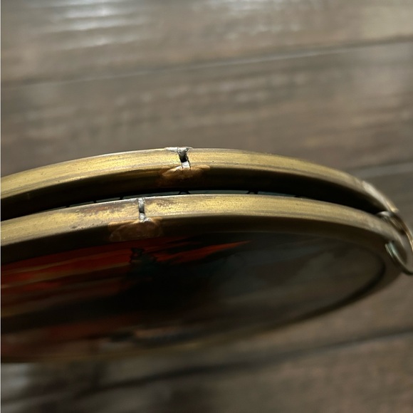 1 Pair Vtg Glassmasters The Loon Stained Glass Light Catcher Wall Hanging Copper - Picture 14 of 16